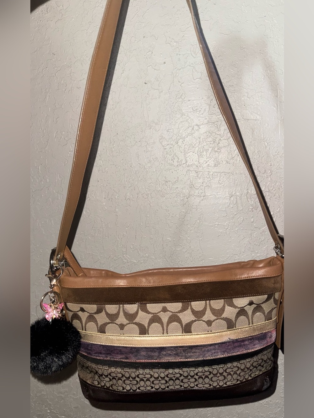 Coach Patchwork Hobo Convertible Bag - Picture 2 of 11